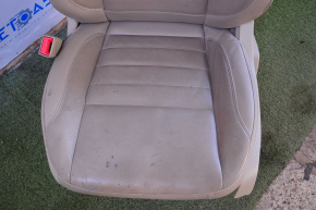 Водительское сидение Ford Escape MK3 13-19 с airbag, электро, кожа беж, треснувш кожа