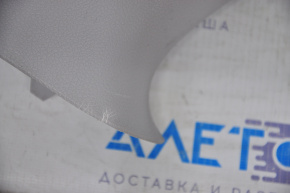 Накладка центральной стойки верхняя ремень правая Kia Optima 16- серая, царапины, побелел пластик