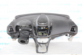 Торпедо передня панель без AIRBAG Ford Escape MK3 13-16 дорест, чорний, titanium
