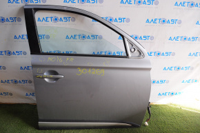 Дверь голая передняя правая Mitsubishi Outlander 16-21 рест,серебро A31 вмятинки