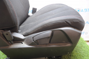 Пассажирское сидение Chevrolet Equinox 10-12 без airbag, черный, тряпка, механическое