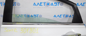 Молдинг дверь-стекло центральный задний левый Hyundai Sonata 11-15 хром, тычка