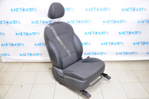 Пасажирське сидіння Hyundai Sonata 11-15 з airbag, механічні, комбін черн