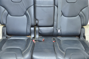 Задний ряд сидений 2 ряд Jeep Cherokee KL 14-18 airbag, механич, кожа черная, ржав салазки