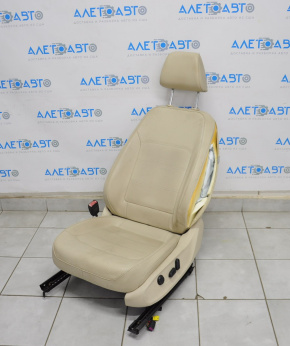Сидіння водія VW Passat b7 12-15 USA без airbag, електро, підігрів, шкіра беж, стрельнувшій