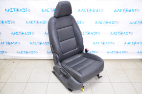 Пасажирське сидіння VW Tiguan 09-17 з airbag, хутро, шкіра черн