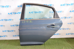 Дверь голая задняя левая Hyundai Sonata 15-19 синий X8