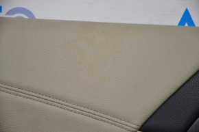 Обшивка двери карточка передняя левая Honda Accord 13-17 кожа беж, под химчистку