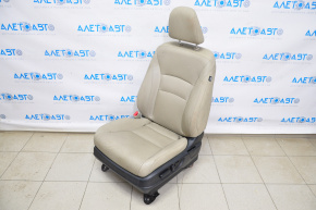 Водительское сидение Honda Accord 13-17 с airbag, электро, кожа беж, под химчистку