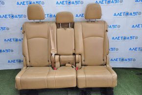 Задний ряд сидений 2 ряд Dodge Journey 11- кожа коричневая, кожа трещ, мех