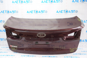 Крышка багажника Kia Forte 4d 14-18 без камеры красный B4N, примятости
