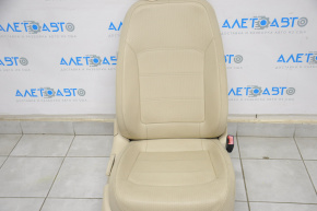 Пассажирское сидение VW Passat b7 12-15 USA с airbag, механич, подогрев, кожа беж