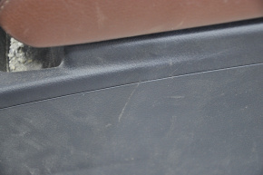 Консоль центральная подлокотник и подстаканники Audi Q5 8R 09-17 корич, царап