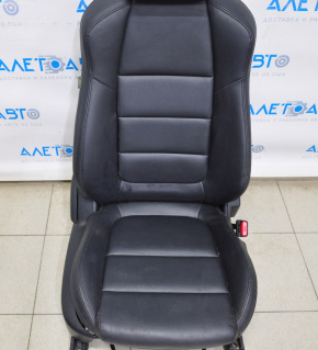 Пассажирское сидение Mazda 6 13-15 airbag, механич, кожа черн