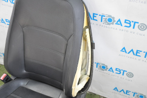 Сидіння водія VW Passat b7 12-15 USA без airbag, елект, підігрі, шкір черн, Стрельні, дефект шкір