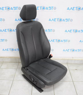 Пасажирське сидіння BMW 3 F30 12-19 з airbag, електро, шкіра черн