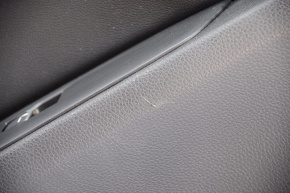 Обшивка дверей картка зад лев Honda Accord 18-22 шкіра черн, подряпини