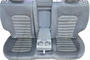 Задній ряд сидінь 2 ряд Ford Fusion mk5 13-16 ганчірка черн, біла строч