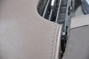 Торпедо передня панель без AIRBAG Cadillac ATS 13- корич, тріщини на шкірі, подряпки