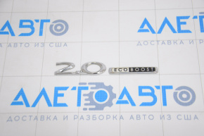 Эмлема надпись 2.0 ECO BOOST крышки багажника Lincoln MKZ 13-16
