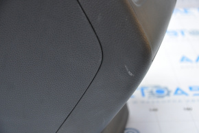Консоль центральна підлокітник Honda Accord 18-22 сіра шкіра, з повітроводом, потерта