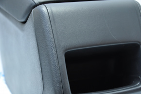 Консоль центральная подлокотник Honda Accord 18-22 черная кожа, без воздуховода, потерта