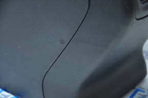 Консоль центральна підлокітник Honda Accord 18-22 чорна шкіра, без повітропроводу, потерта