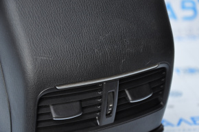 Консоль центральна підлокітник Mazda 6 16-17 рест, чорна шкіра, подряпини