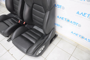 Комплект сидінь у зборі Porsche Cayenne 958 11-14 з airbag, turbo 18 положень, прим'ята шкіра