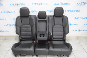 Комплект сидений в сборе Porsche Cayenne 958 11-14 с airbag, turbo 18 положений, примята кожа