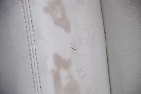 Обшивка дверей картка перед правим Nissan Pathfinder 13-20 шкіра беж, подряпаний на шкірі, під хімчист