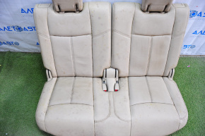 Задний ряд сидений 3 ряд Nissan Pathfinder 13-20 кожа беж, под химчистку, ржавый