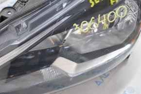 Фара передняя левая Nissan Sentra 16-19 голая рест, галоген, под полировку