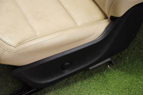 Водійське сидіння Infiniti QX30 17- c airbag, електро, шкіра беж, дефект шкіри