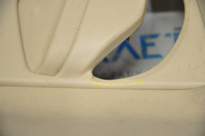 Накладка центральной стойки верхняя ремень правая Lexus RX350 RX450h 10-15 беж, затерта, под химчистку