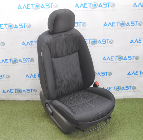 Пасажирське сидіння Nissan Sentra 13-19 без airbag, механіч, ганчірка чорн
