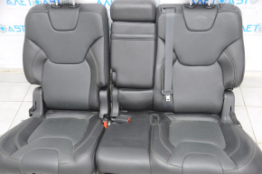 Задний ряд сидений 2 ряд Jeep Cherokee KL 14-18 с airbag, кожа черная