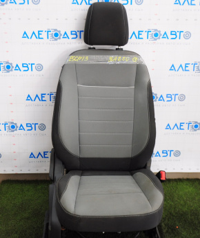 Пассажирское сидение Ford Escape MK3 13-19 без airbag, механич, тряпка, черно-серый под химч