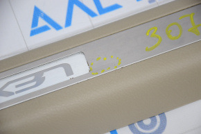 Накладка порога с подсветкой передняя правая Lexus RX300 RX330 RX350 RX400h 04-09 беж, тычки, слом креп, царапины