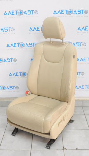 Водительское сидение Lexus RX350 RX450h 10-15 без airbag, электро, кожа беж, потёртое