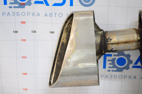 Глушитель задняя часть бочка правая Toyota Avalon 13-18 3.5 ржавый, примята хром насадка, прикипели шпильки