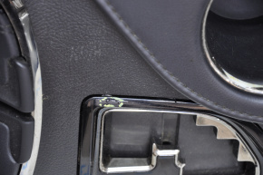 Накладка шифтера підсклянники та кишені Toyota Avalon 13-18 чорн, обліз хром, потерта
