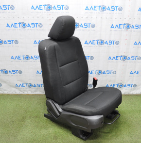 Пасажирське сидіння Ford Explorer 11-19 без airbag, хутро, ганчірка чорна, потерта накладка