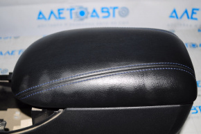 Консоль центральная подлокотник Nissan Leaf 13-17 черная кожа