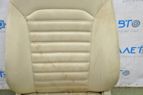 Водительское сидение Ford Fusion mk5 13-16 без airbag, электро, тряпка беж, под химчистку