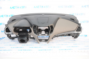 Торпедо передняя панель без AIRBAG Hyundai Santa FE Sport 13-18 черн