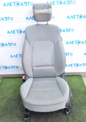 Сидіння водія Hyundai Santa FE Sport 13-16 дорест, без airbag, ганчірка сіра, під хімчистку