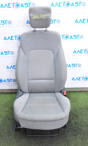Пасажирське сидіння Hyundai Santa FE Sport 13-16 дорест, без airbag, ганчірка сіра, під хімчистку