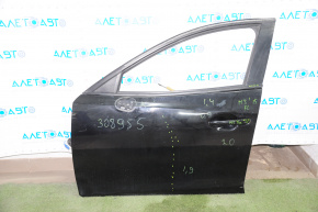 Дверь голая передняя левая Mazda 3 14-18 BM черный 41W примята, шпакля