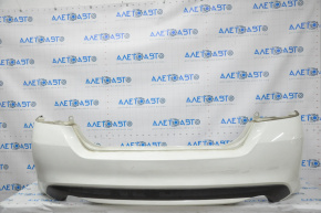 Бампер задний голый Nissan Altima 16-18 рест белый QAK, слом креп